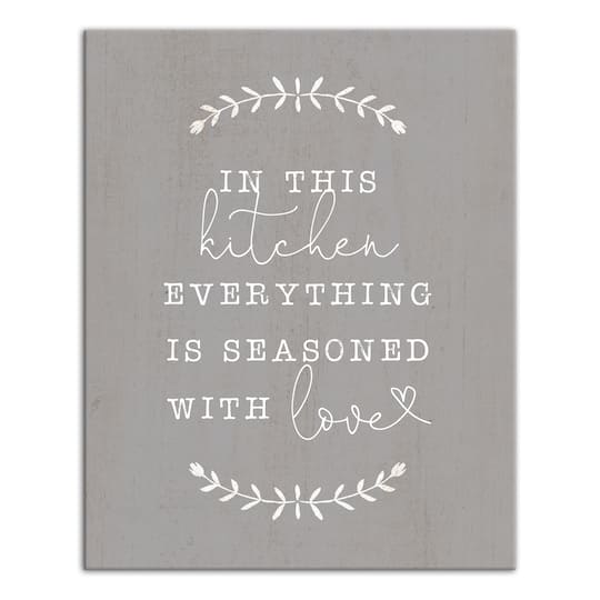 Seasoned With Love 16" x 20" Canvas Wall Art